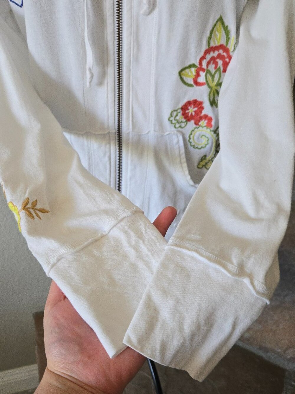 CAbi Embroidered Floral Zip-Up Hoodie - Picture 5 of 16
